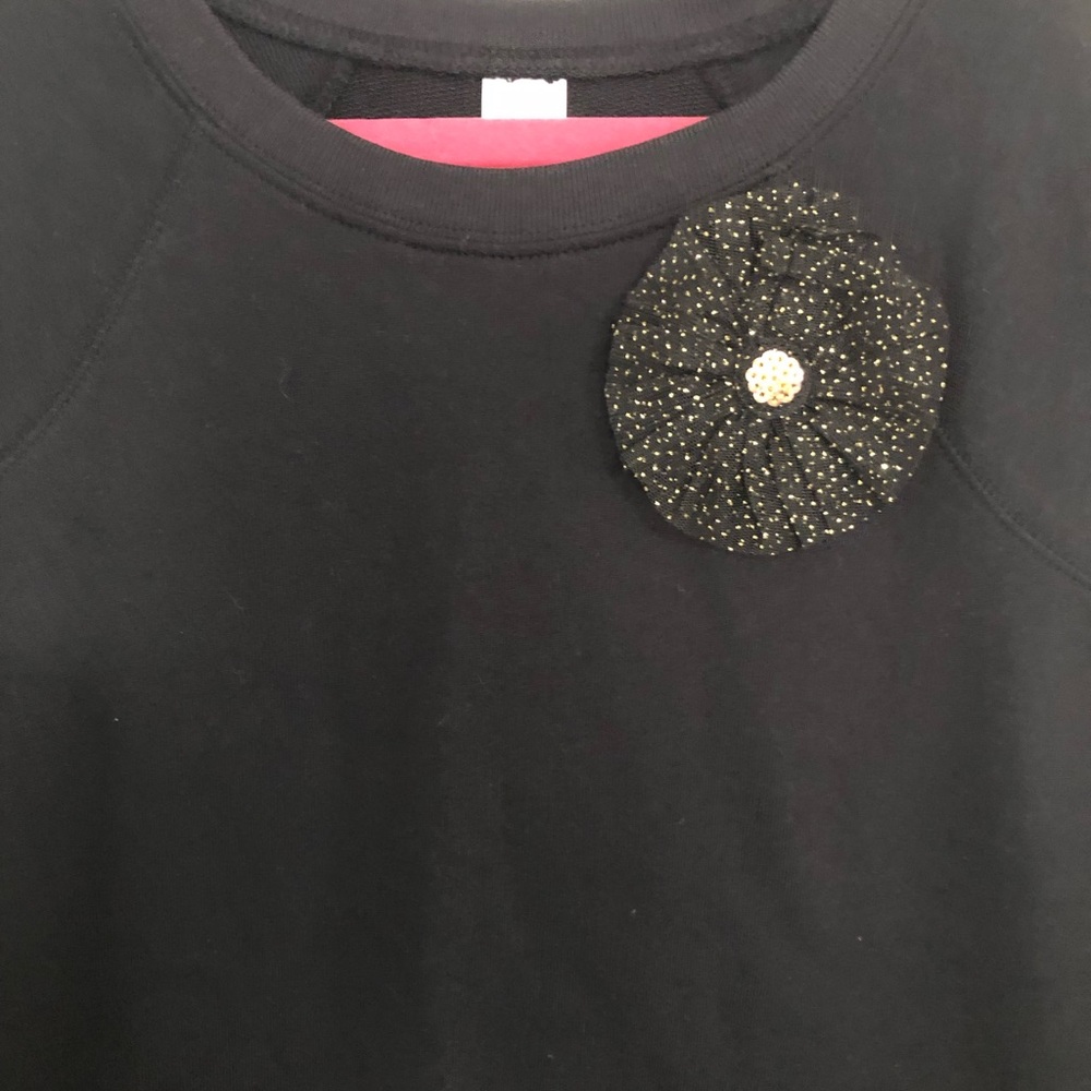 Carters kids NWOT black with glittery tulle skirt dress girls size 10/12 large - Picture 3 of 8